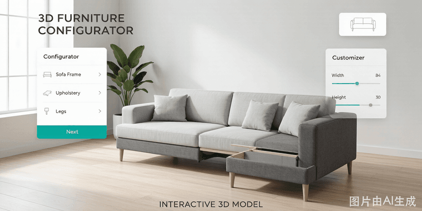 Furniture 3D configurator